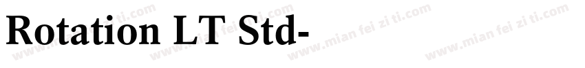 Rotation LT Std字体转换